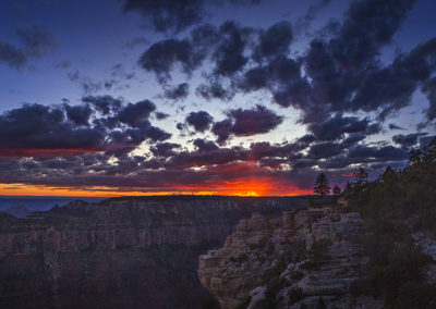 Sunset and big sky