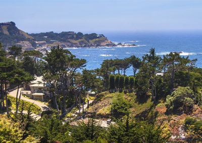 Pacific coast in afternoon sun