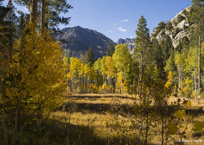 Autumn colors in mountain valley