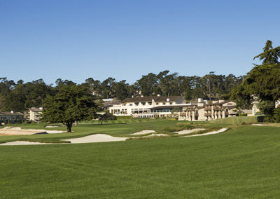 Pebble Beach, Teeing up on the 18th hole