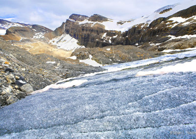 Glaciers and mountain tops