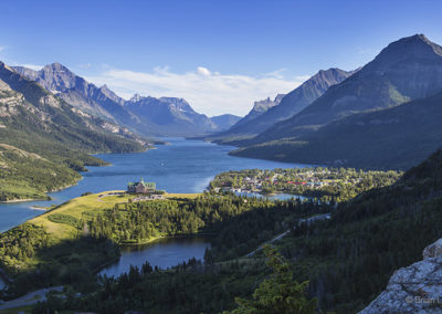 Glorious lake view in afternoon light