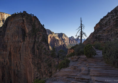 Mountain view in afternoon light