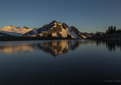 Lake in evening light