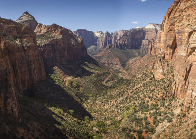 Valley and mountain view