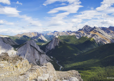 Mountain tops and vista views