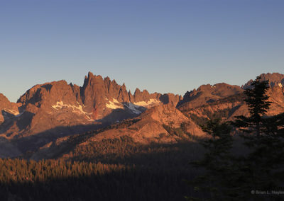 Mountains in early morning light