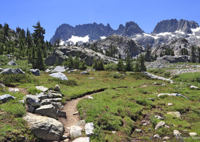 Trails over meadows and streams