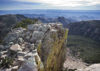 Desert views from mountain top