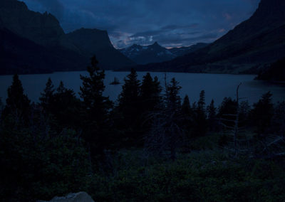 Lake under last light