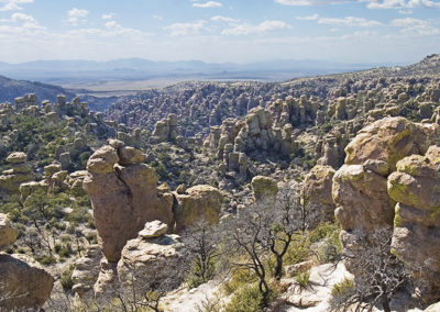 Vista of rock formations