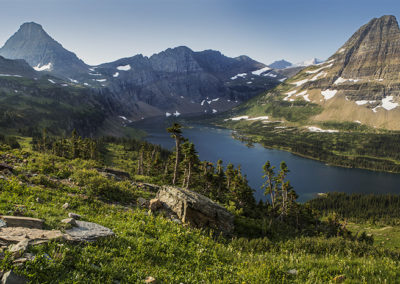 Lake in morning light