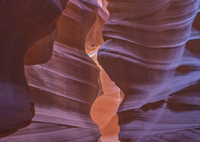 Slot canyon colors