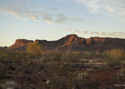 Morning view of southwest hills