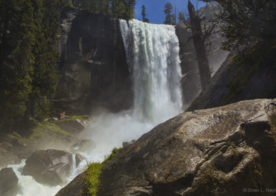 Waterfalls in spring rapids