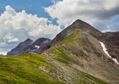 Green mountain pass