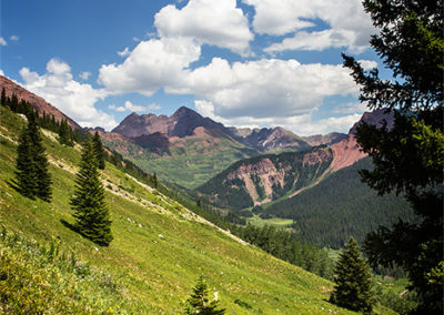 Steep mountain side pasture