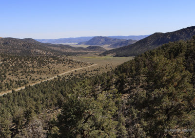 Valley road view