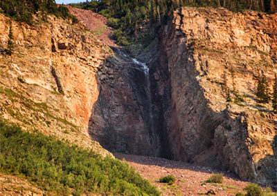 Waterfall in early light